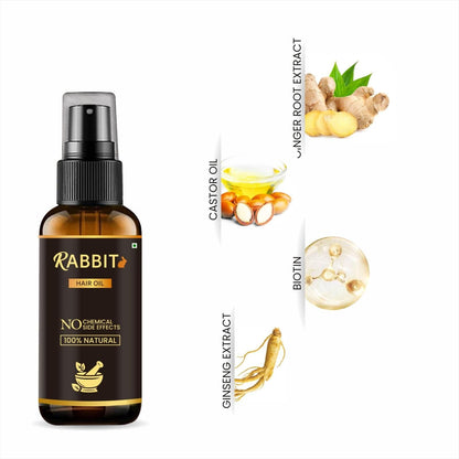 Magic Rabbit Fast Hair Growth Oil | Anti Dandruff 🔥 BUY 1 GET 1 FREE 🔥